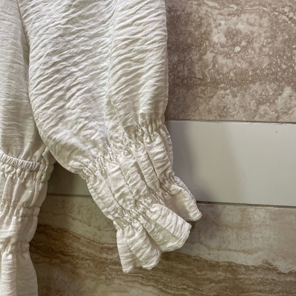 White Off-Shoulder Top Big Girl size XL/16 - Picture 5 of 8